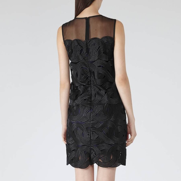 REISS Pepper Double Layer Lace Dress BNWT - Picture 3 of 9